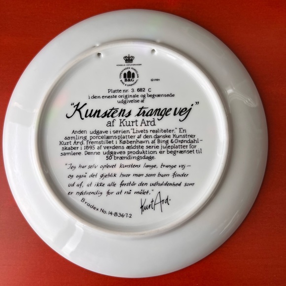 Vintage RARE Bing & Grondahl Collector Plates by KURT ARD!!! - Picture 6 of 13